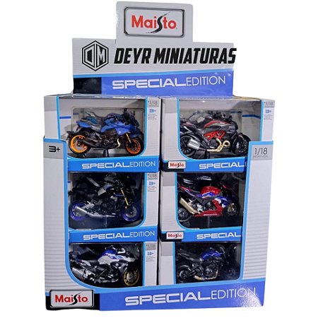 Kit C/9 Miniaturas Motos Sortidas Maisto Edição Especial 1:18 - Kit #1