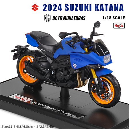 Miniatura Suzuki Katana 2024 Edição Especial Maisto 1:18