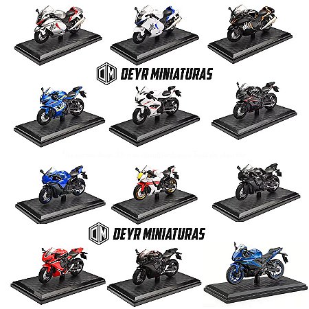 Miniaturas Motos Esportivas Escala 1:18 - Ideal Para Presentear um Motociclista