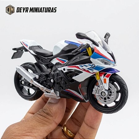 Miniatura BMW S 1000 RR Tricolor 2021 RMZ City 1:18