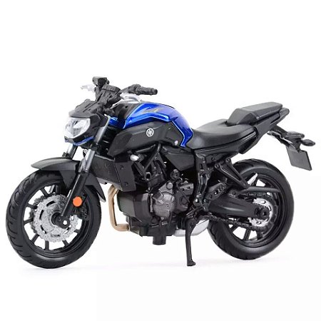 Miniatura Yamaha MT 07 2018 Azul Edição Especial Maisto 1:18