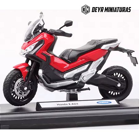 Miniatura Honda X-ADV 750 2018 Welly 1:18 C/Base