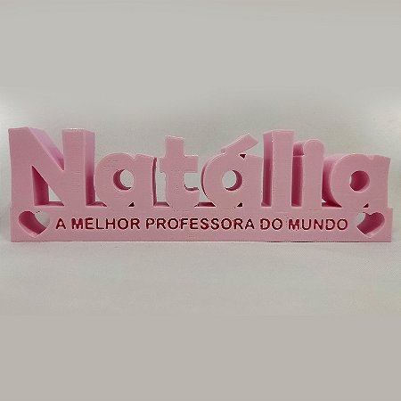 Letreiro com 1 Nome e Frase