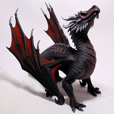 Dragão Decorativo 3D Pintado à Mão