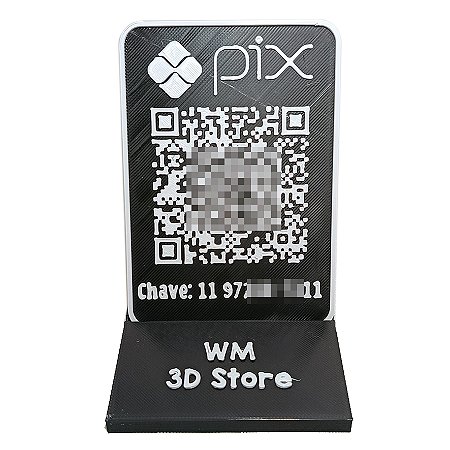 Plaquinha PIX QR Code