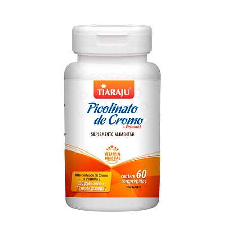 Picolinato De Cromo + Vitamina E Tiaraju 60 Cápsulas