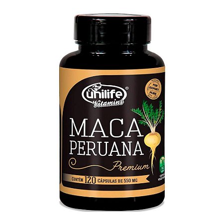 Maca Peruana Premium Em Cápsulas Unilife Suplemento 120 Cáps