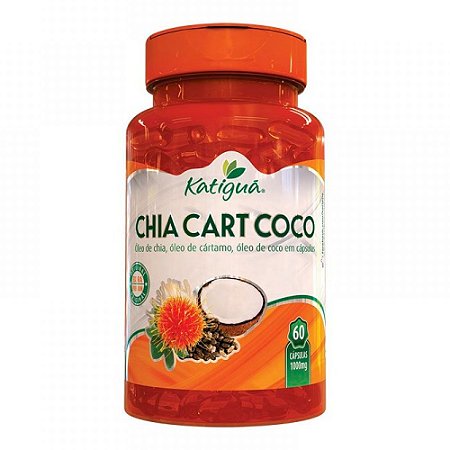 ChiaCartCoco Óleo De Chia Cártamo + Coco Katigua 60 Cápsulas
