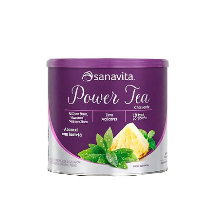 Power Tea Chá Verde Sanavita Antioxidante 200 Gramas