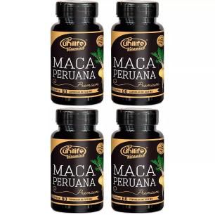 Kit Maca Peruana Premium 240 Cápsulas Unilife 100% Pura