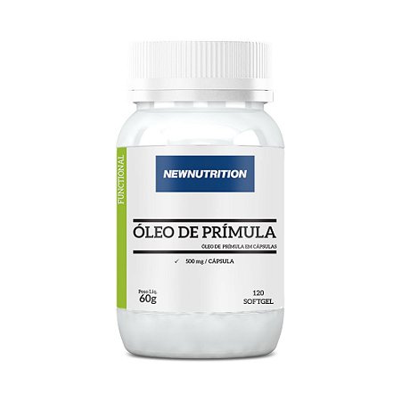 Óleo De Prímula NewNutrition 500 mg Suplemento 120 Cápsulas