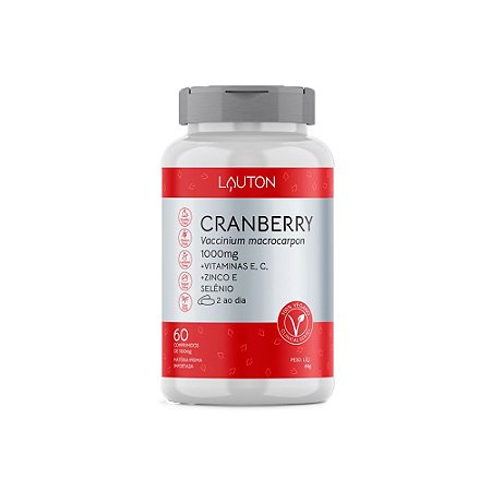 Cranberry Premium Lauton Oxicoco Vitamina C 60 Comprimidos