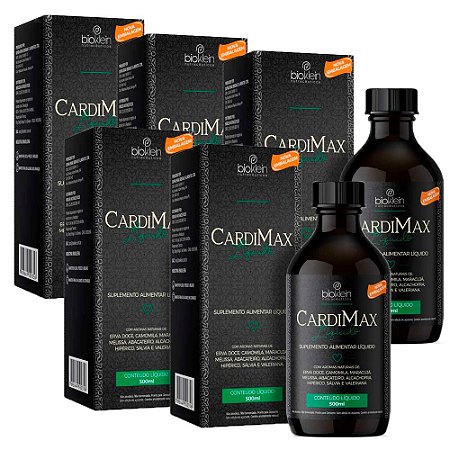 Kit Cardimax Líquido Bioklein Suplemento Alimentar 2500l