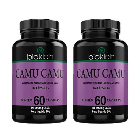 Kit Camu Camu Vitamina C Em Cápsulas Bioklein 120 Cáps