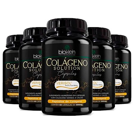 Kit Colágeno Solution Verisol com Cálcio Bioklein 300 Cáps