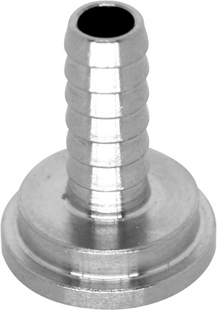 Espigão reto de inox 304, diametro 1/4", para extratora e torneiras de chope