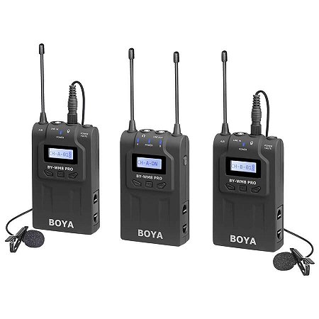 BOYA BY-WM8 Pro-K2 Microfone Sem Fio Lavalier