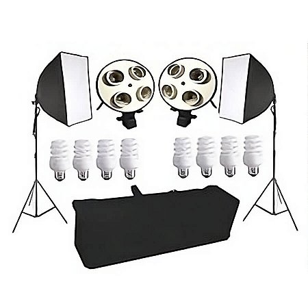 Kit de Iluminação Greika PK-SB03 para Estúdios Fotográficos