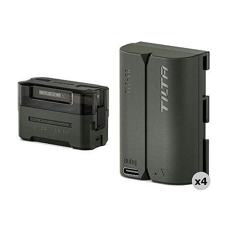 Tilta Kit Estação de Carregamento com 4 Baterias LP-E6P