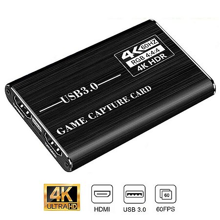 Placa de Captura 4K HDMI Para USB 3.0