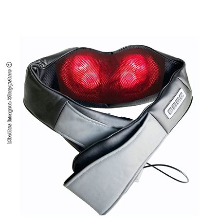 Colete Massageador King Original Mod 2021 Shiatsu c/Sistema Rotativo 360° Fisiomed By Shoppstore® Bivolt