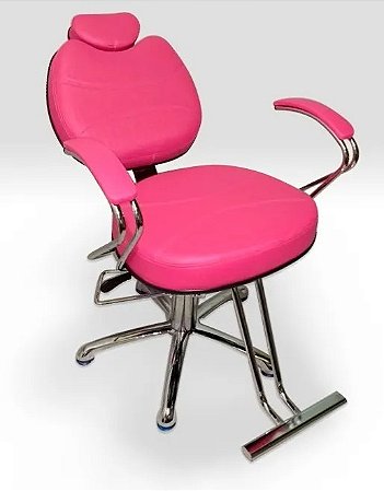 Cadeira Reclinavel Topazio Pentape Moveis Salão De Beleza rosa