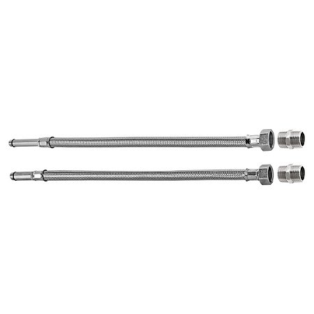 Ligação Flexível para Monocomando 60cm Rosca M10 x 1/2" Inox Blukit