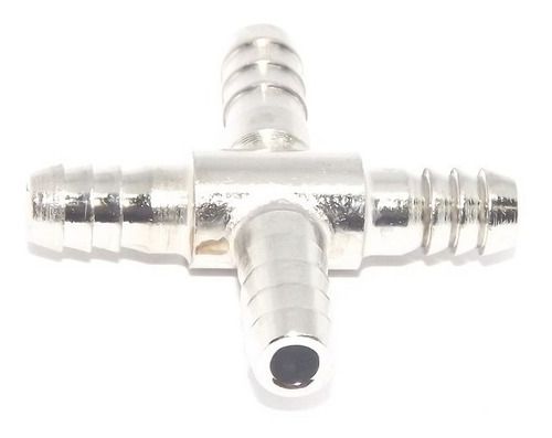 Espigão Cruz 4mm para mangueiras de 6 x 4mm