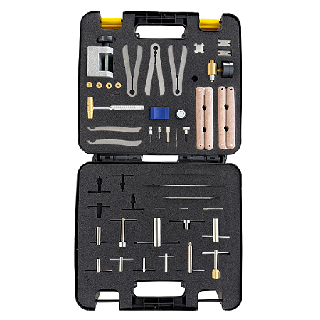 Kit de ferramentas 35 peças com maleta para consertos de instrumentos de mão odontológicos