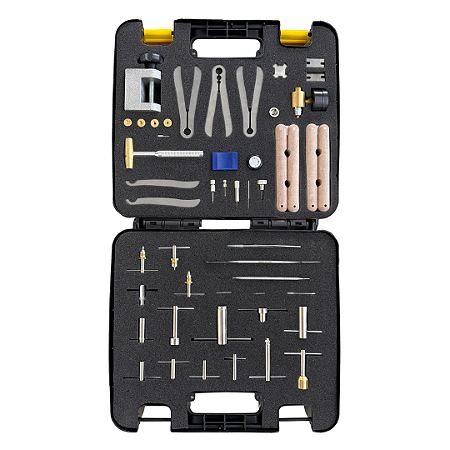 Kit de ferramentas 41 peças com maleta para consertos de instrumentos de mão odontológicos