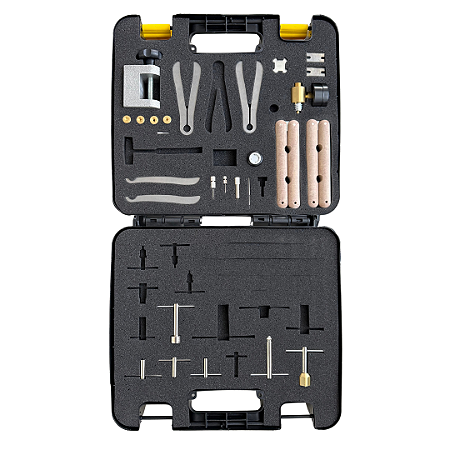 Kit de ferramentas 21 peças para consertos de instrumentos de mão odontológicos com maleta