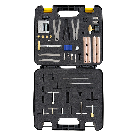 Kit de ferramentas 27 peças para consertos de instrumentos de mão odontológicos com maleta
