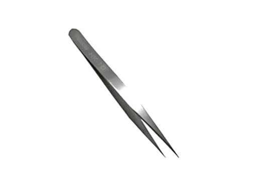 Pinça aço inoxidável ponta fina para uso profissional - Hikari HK-10