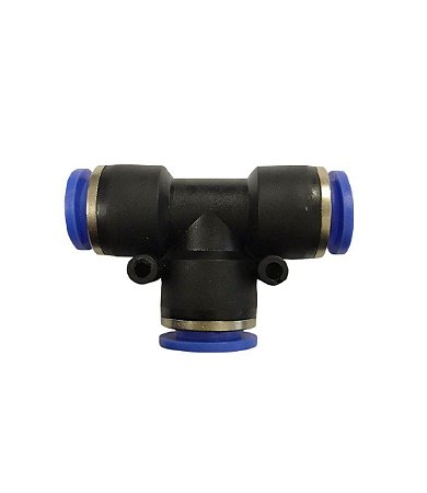 União emenda T de engate rápido para mangueira PU 4mm