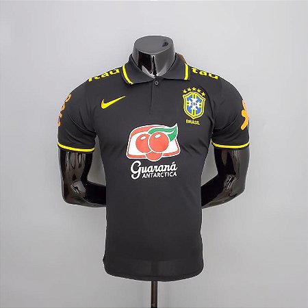 Camisa Nike Seleção Brasil 2022/2023 - Uniforme Viagem Preto - Versão  Torcedor - MantoNáticos ®
