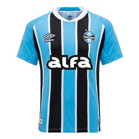 Camisa Grêmio 2025/2026 - Torcedor Umbro Masculino Listrada