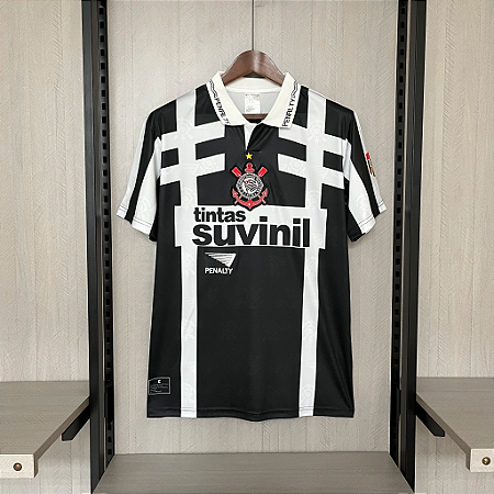 Camisa Corinthians Retrô 1995 - Torcedor Penalty Masculino Preta