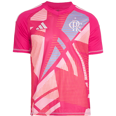 Camisa Flamengo 2025/2026 - Torcedor Adidas Masculino Goleiro Rosa