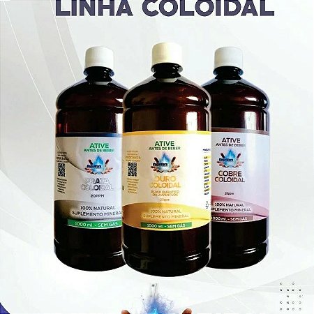 Aguas Coloidais Ouro/ Prata e Cobre