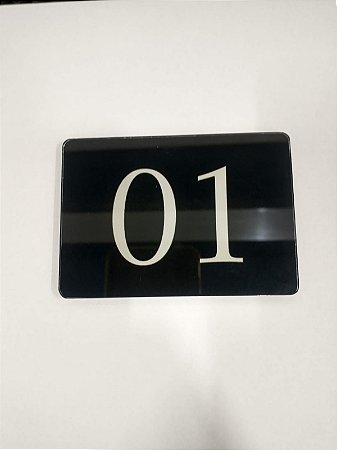 Placa De Acrílico com numero para porta apartamento
