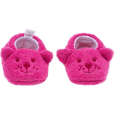 Pantufa Baby Ursinha Rosa Pimpolho (0-7m)