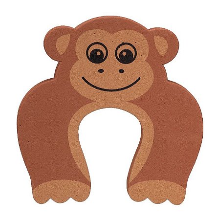 Trava Porta Salva Dedos Macaco Kit 6 Unidades