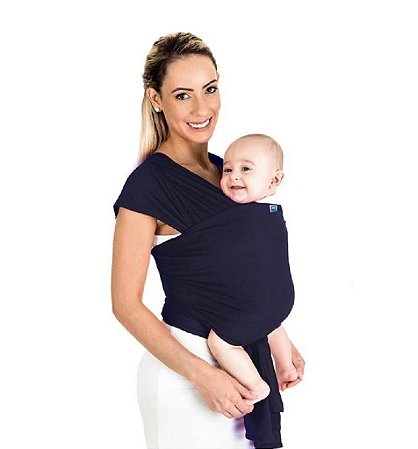 Wrap Sling Canguru Azul Marinho Kababy (3m+)