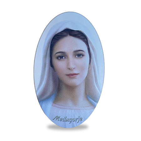 Quadro Oval de Nossa Senhora Rainha da Paz