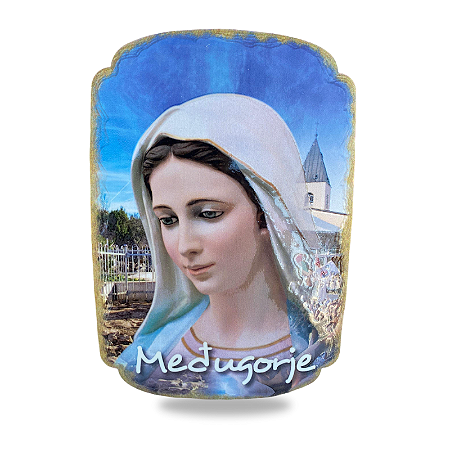 Quadro de Nossa Senhora Rainha da Paz para Mesa