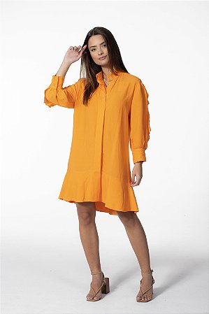 vestido camisa de linho