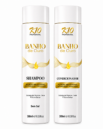 SHAMPOO 320ML + CONDICIONADOR 320ML BANHO DE OURO