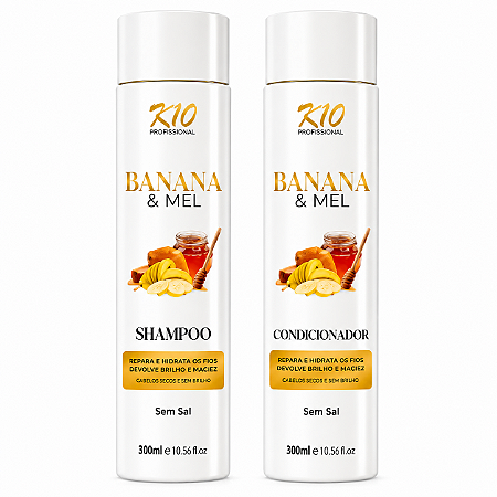 SHAMPOO 320ML + CONDICIONADOR 320ML BANANA & MEL