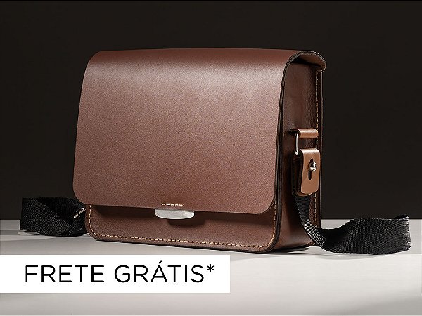 Bolsa Alma - Couro Marrom Café