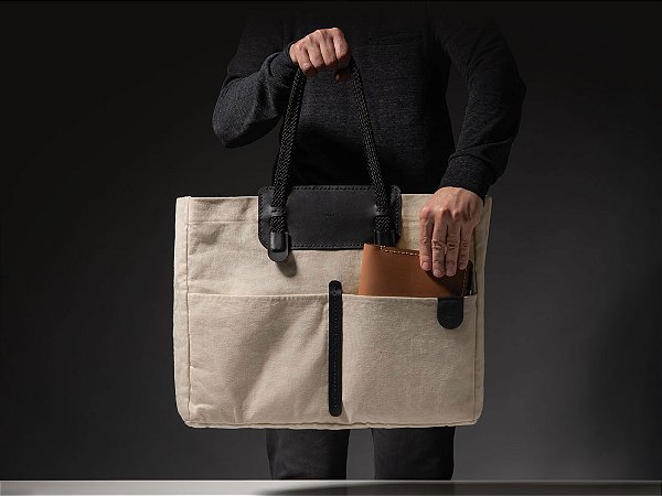 Tote Bag Duna - Couro Preto